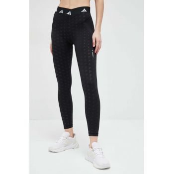 adidas Performance leggins de antrenament Brand Love culoarea negru, modelator