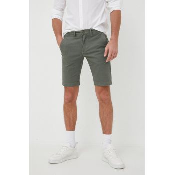 Pepe Jeans pantaloni scurti Charly barbati, culoarea verde