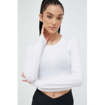 Casall longsleeve de yoga culoarea alb