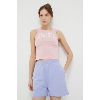 Ellesse top femei, culoarea roz de firma original