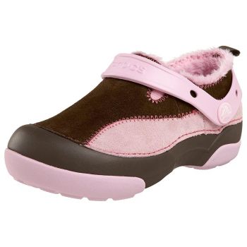 Pantofi Crocs Dawson Kids Maro - Chocolate/Bubblegum ieftini