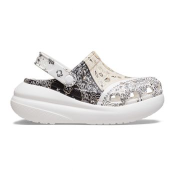 Saboți Crocs Classic Crush Bandana Clog Maro - Chai/Multi