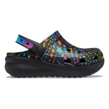 Saboți Crocs Classic Disco Dance Party Cutie Clog Kids Negru - Black/Multi