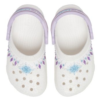 Saboti Crocs Classic Fun Lab Toddler I AM Disney Frozen II Clog Alb - White