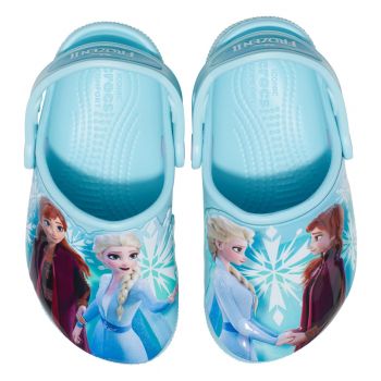 Saboti Crocs Fun Lab Disney Frozen 2 Clog Kids Albastru deschis - Ice Blue