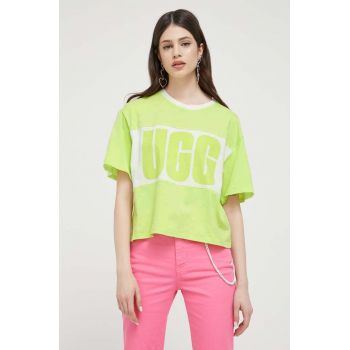 UGG tricou din bumbac culoarea verde