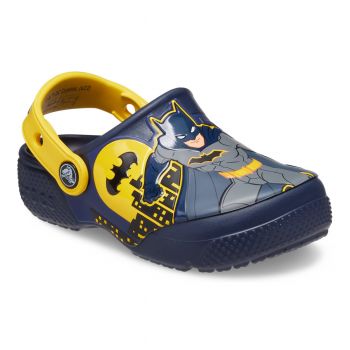 Saboti Crocs Fun Lab Batman Patch Clog Kids Albastru - Navy