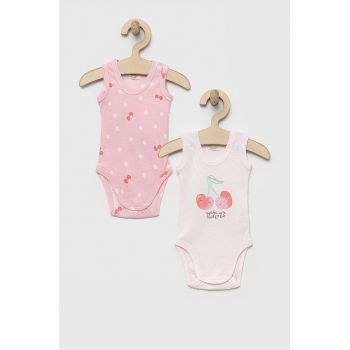 United Colors of Benetton body din bumbac pentru bebelusi 2-pack