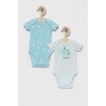 United Colors of Benetton body din bumbac pentru bebelusi 2-pack