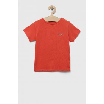 zippy tricou de bumbac pentru copii culoarea portocaliu, cu imprimeu
