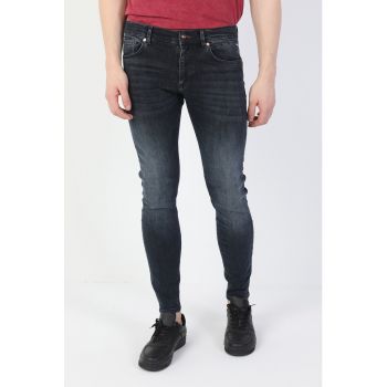 Blugi skinny cu talie joasa 040 Alex