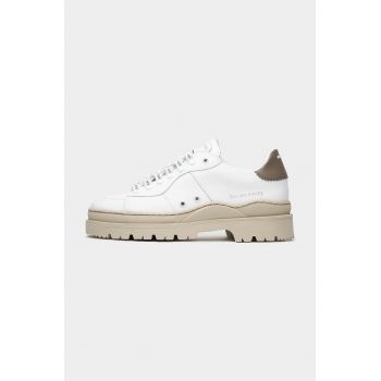 Filling Pieces sneakers din piele Court Serrated culoarea alb, 89128861002