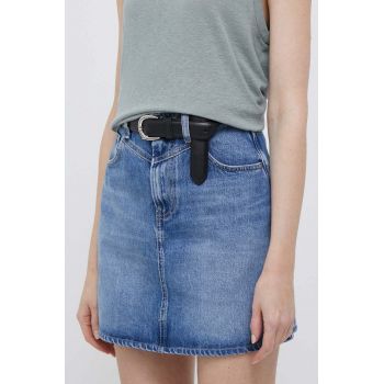 Pepe Jeans fusta jeans Rachel mini, drept