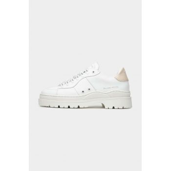 Filling Pieces sneakers din piele Court Serrated culoarea alb, 89128861042