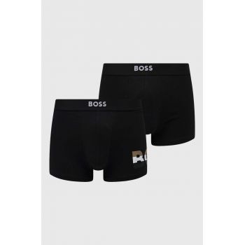 BOSS boxeri 2-pack barbati, culoarea negru