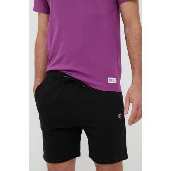 Hummel pantaloni scurti barbati, culoarea negru, melanj