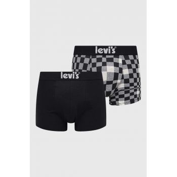 Levi's boxeri 2-pack barbati, culoarea negru