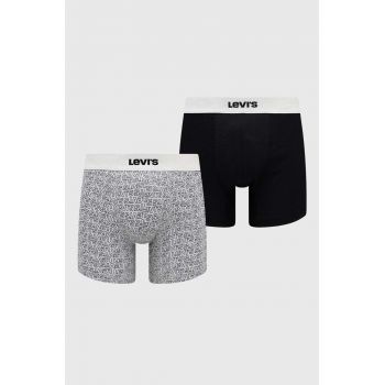 Levi's boxeri 2-pack barbati, culoarea negru