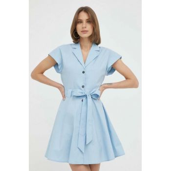 Trussardi rochie din bumbac mini, evazati