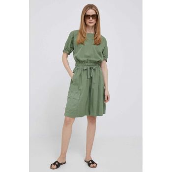 Deha bluza femei, culoarea verde, neted