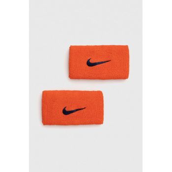 Nike brățări 2-pack culoarea portocaliu ieftin