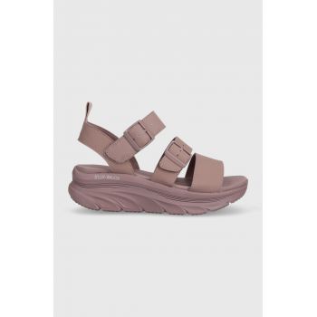 Skechers sandale RELAXED FIT femei, culoarea roz, cu platforma ieftine