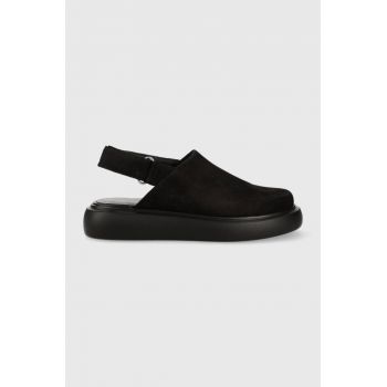 Vagabond Shoemakers sandale din piele intoarsa BLENDA femei, culoarea negru, cu platforma, 5519.350.20