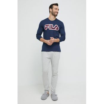 Fila pijama barbati, culoarea gri, cu imprimeu