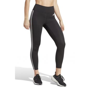 Colanti crop cu benzi laterale cu logo pentru fitness Essentials