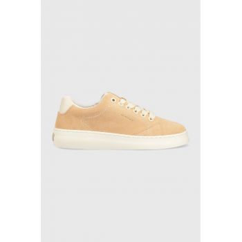 Gant sneakers din piele intoarsă Lawill culoarea portocaliu, 26533924.G549