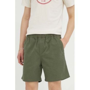 Samsoe Samsoe pantaloni scurti barbati, culoarea verde