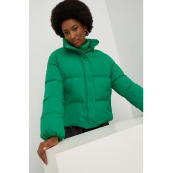 Answear Lab geaca femei, culoarea verde, de iarna de firma originala