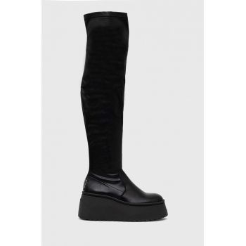 Steve Madden cizme Phaeline femei, culoarea negru, cu platforma