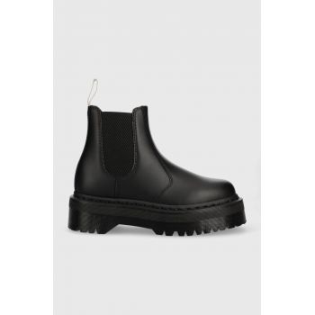 Dr. Martens cizme V 2976 Quad Mono femei, culoarea negru, cu platforma DM27560001-Black