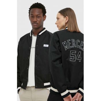 The Mercer Brand geaca bomber culoarea negru, de tranzitie