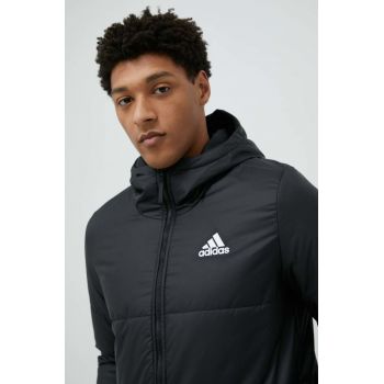 adidas geaca barbati, culoarea negru, de tranzitie