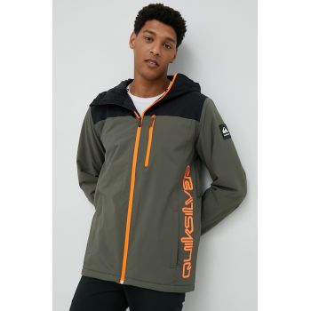 Quiksilver geaca Morton culoarea verde