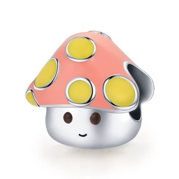 Talisman din argint Cute Mushroom