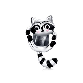 Talisman din argint Cute Racoon