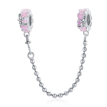 Talisman din argint Pink Hearts Unique Chain