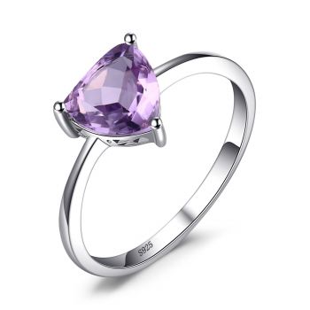 Inel din argint Triangle Amethyst