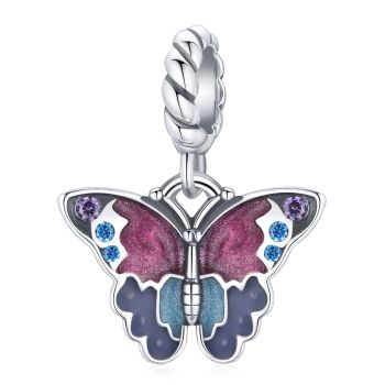 Talisman din argint Glamorous Butterfly