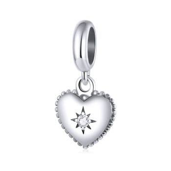 Talisman din argint Heart and Star