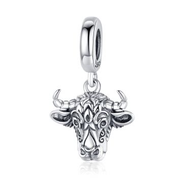 Talisman din argint Mandala Bull