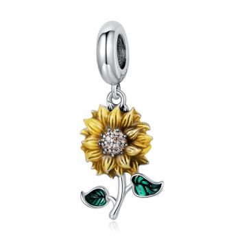 Talisman din argint Sunflower