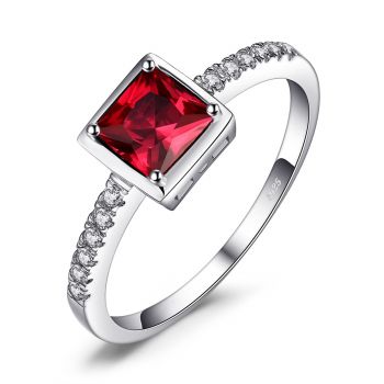 Inel de argint Sparkling Ruby