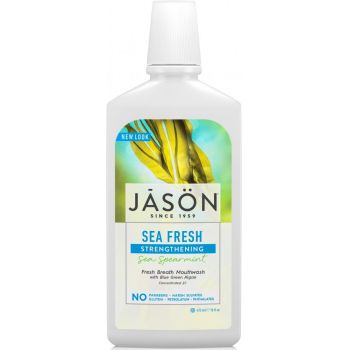 Apa de gura Sea Fresh cu sare de mare si minerale pt detoxifierea si intarirea dintilor Jason