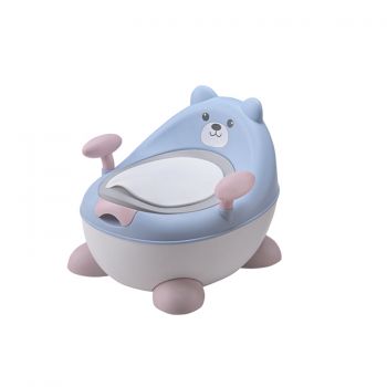 Olita pentru copii cu manere Little Mom Bear Potty Blue