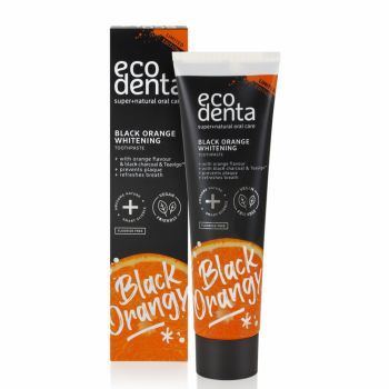 Pasta de dinti pentru albire cu carbune teavigo si portocale Ecodenta 100ml