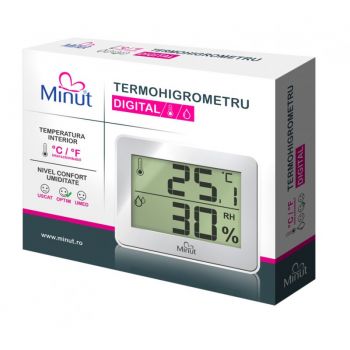 Termohigrometru digital Minut 2 functii